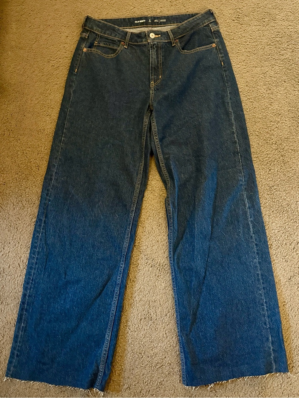 Mid Rise Wide Leg Jeans